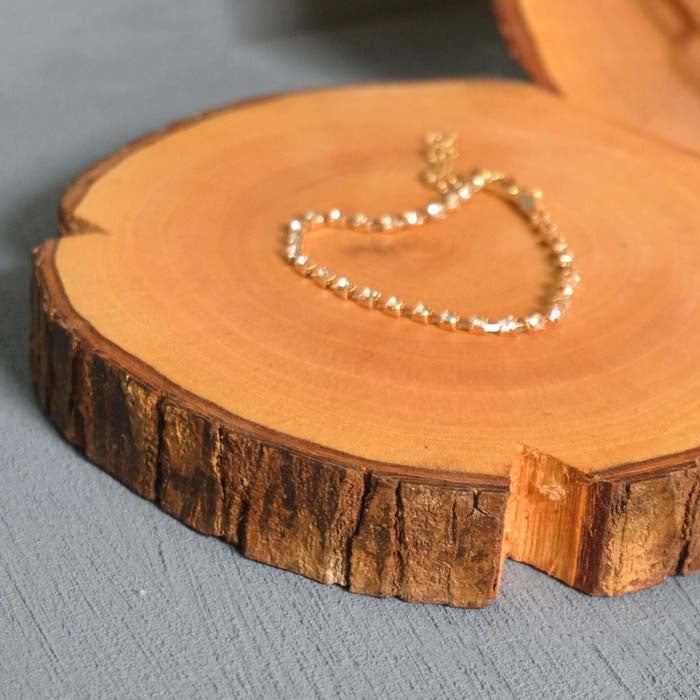 IMPODIO Potongan kayu untuk pajangan hiasan – Wood slice jewellery