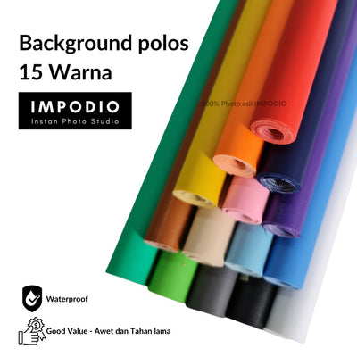 IMPODIO Background foto warna polos terbaik Ukuran 100 x 140 cm