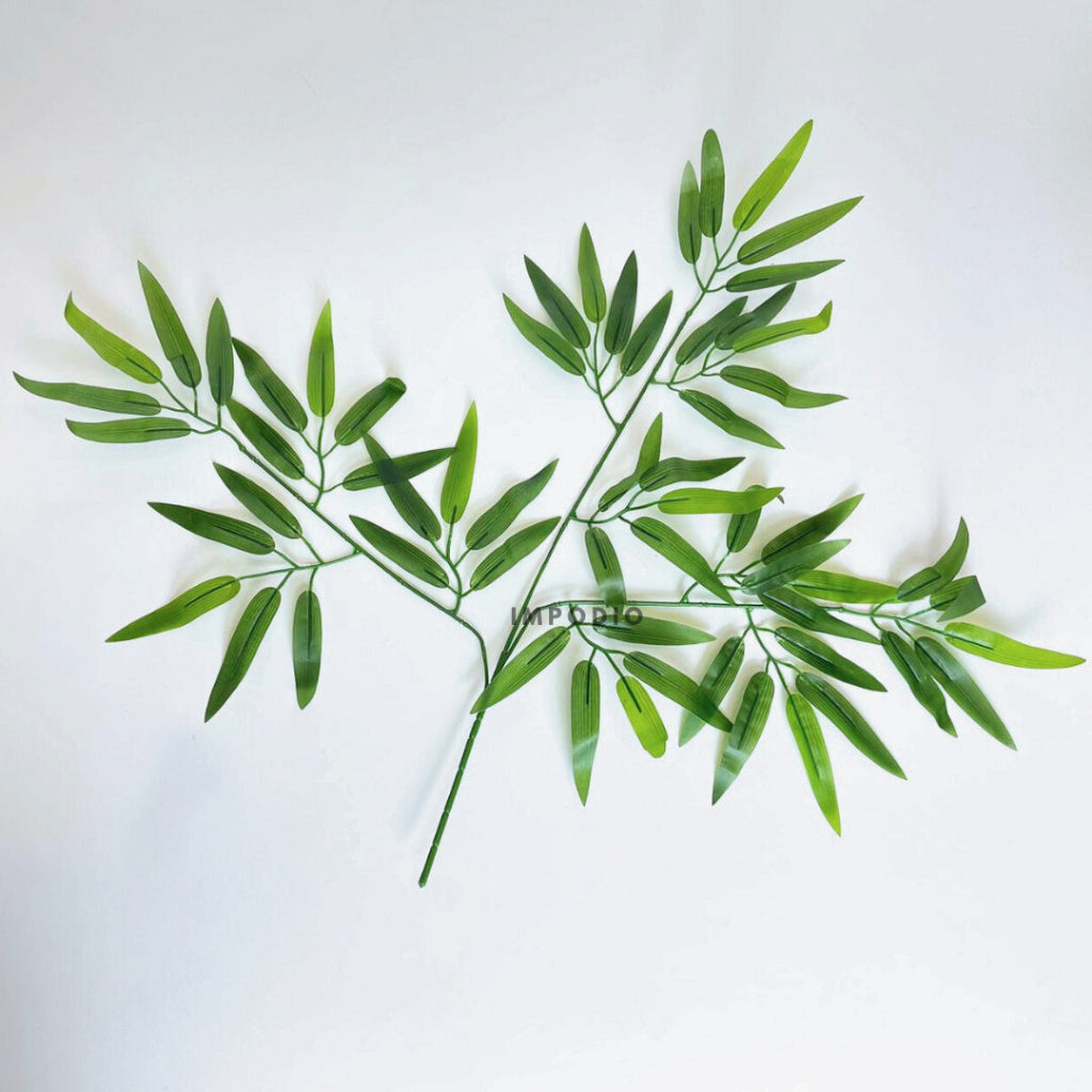 IMPODIO Artificial Leaf Bamboo - Dekorasi tanaman atau props foto