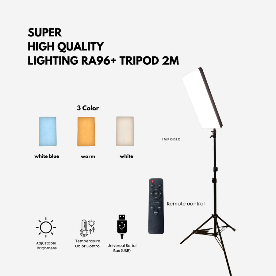 IMPODIO LED Lampu Fotografi Studio 24