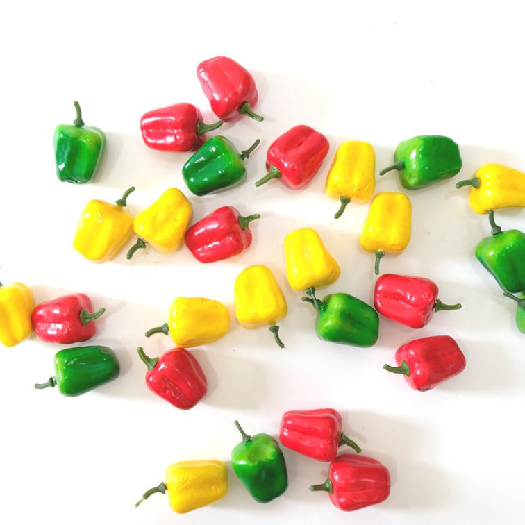 IMPODIO Mini paprika artificial – buah palsu