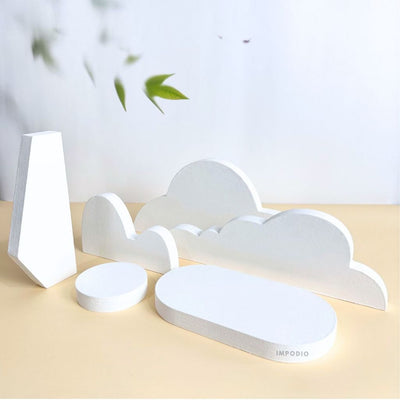 IMPODIO Set Geometry Irregular Cloud Mix Shapes – Props Foto Produk