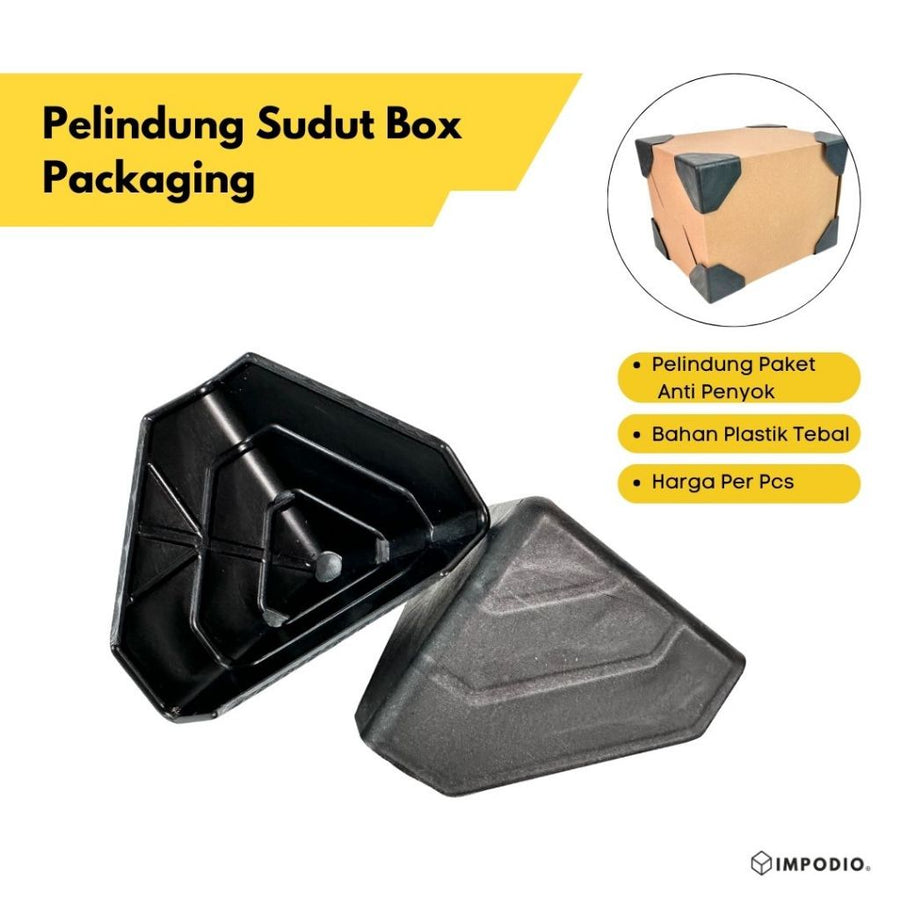 IMPODIO Siku Pelindung Sudut Box Packaging – Triangle Plastic Corner