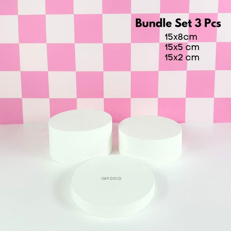 IMPODIO Bundle Set 3pcs Geometry Lingkaran 15 cm Display produk