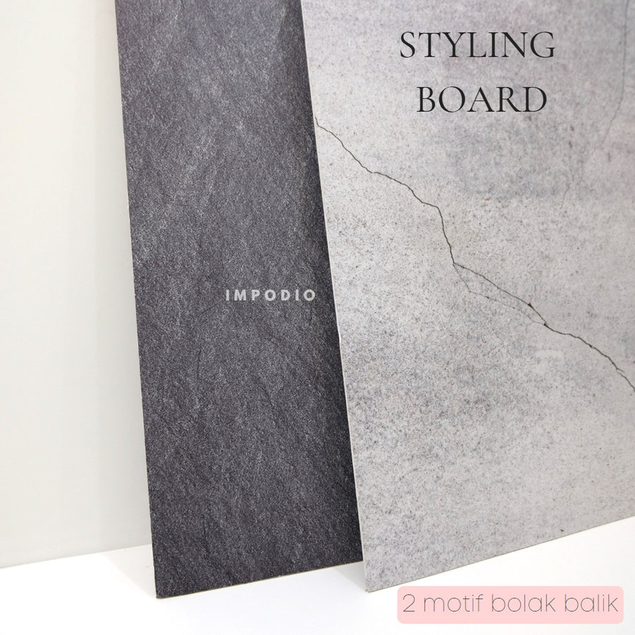 IMPODIO Styling Board Alas foto papan bolak balik 80 x 60cm