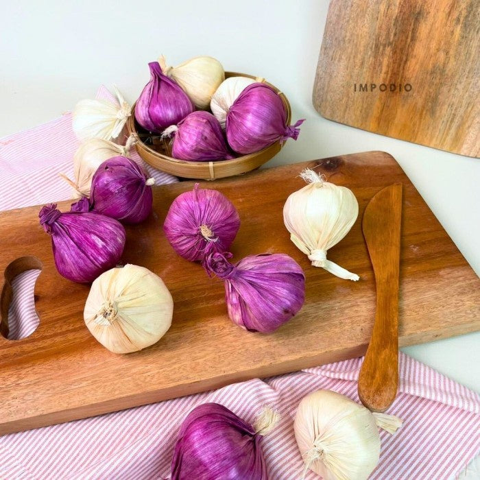 IMPODIO Bawang merah dan putih Palsu / Fake Garlic / - Props Foto