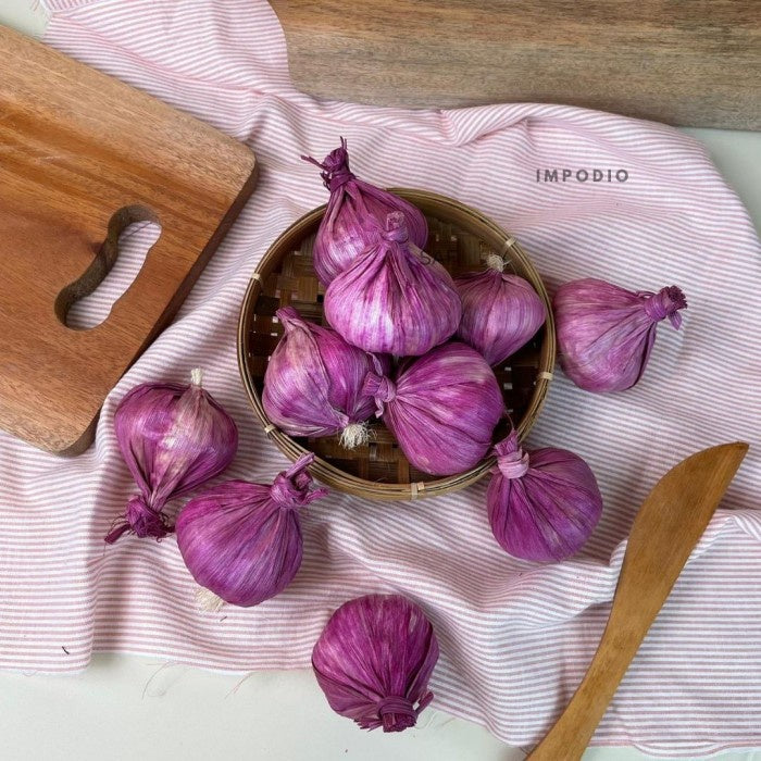 IMPODIO Bawang merah dan putih Palsu / Fake Garlic / - Props Foto