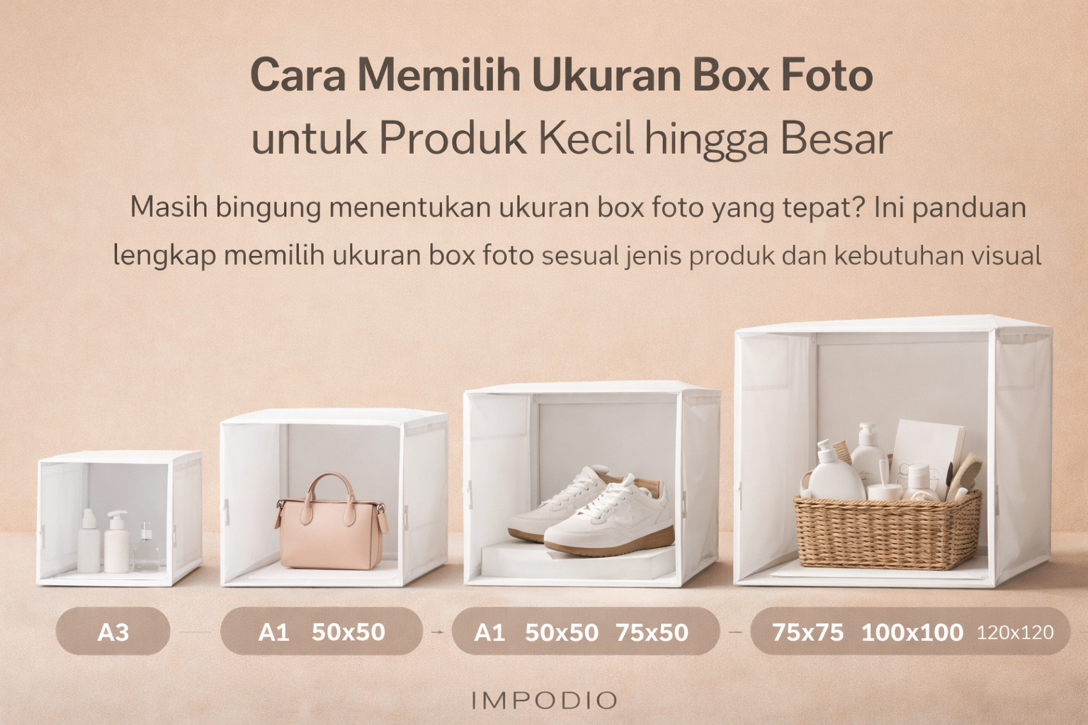 Cara Memilih Ukuran Box Foto untuk Produk Kecil hingga Besar