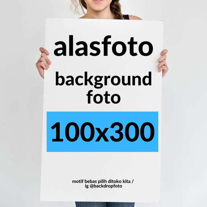 IMPODIO Alas foto atau background gulung UKURAN besar 100x300 cm