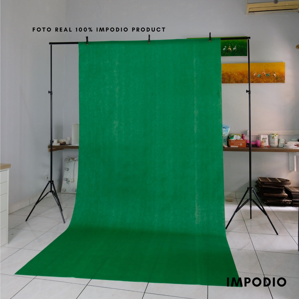 IMPODIO Paket Background spunbond berbagai warna + Stand backdrop 3m LENGKAP