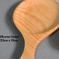 IMPODIO Piring kayu bentuk Teflon – piring aesthetic berkualitas - detail produk