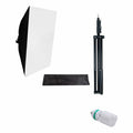 IMPODIO Paket lengkap Payung Reflektor 5070+ stand 2m + bohlam 45 watt - tampak samping
