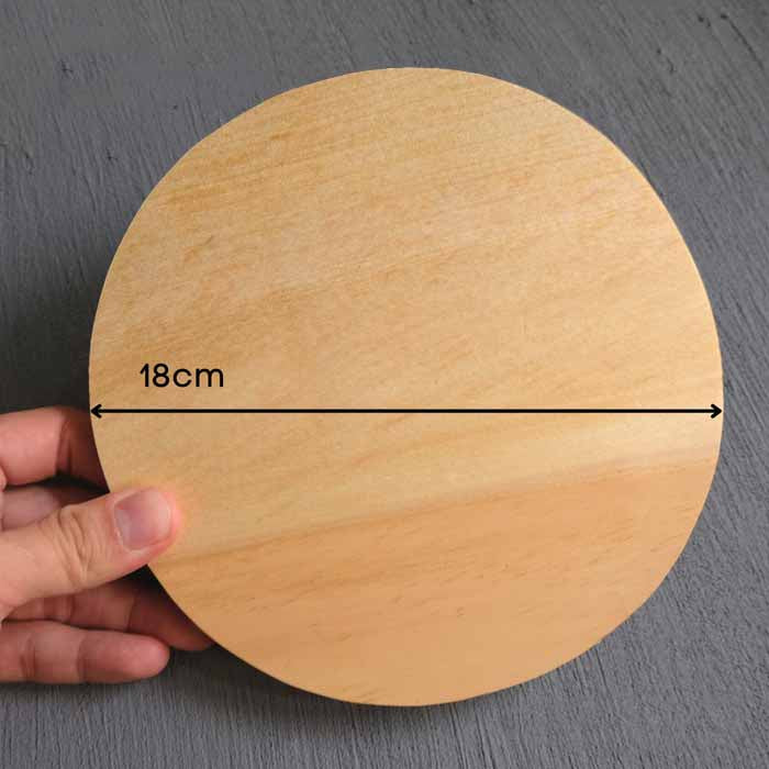 IMPODIO Talenan kayu polos tanpa kaki 3 Varian untuk photo props