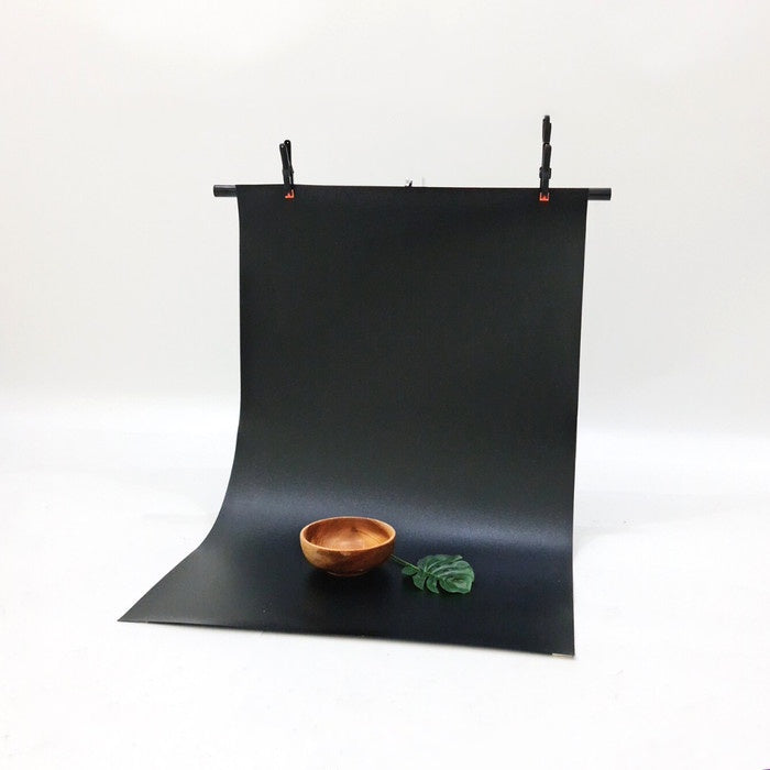 IMPODIO Paket Lengkap photo product Mini Stand + Background PVC Hitam
