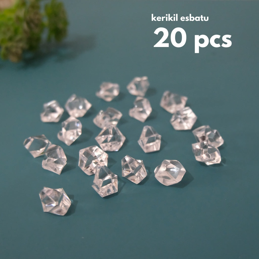 Kerikil es batu / ice cube crackers ukuran paling kecil IMPODIO props