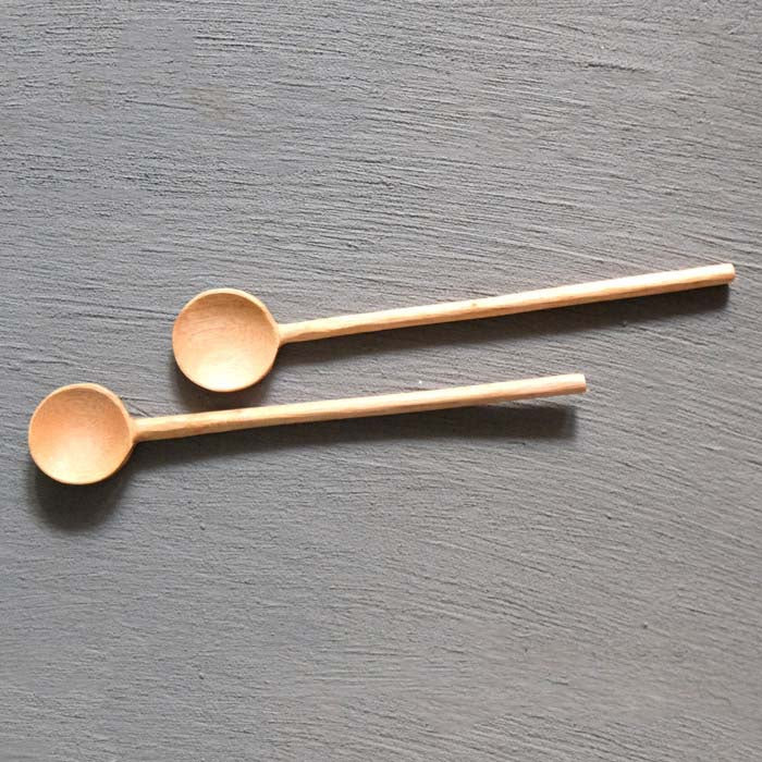 IMPODIO Sendok kayu bulat ala korean spoon - detail produk