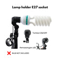 IMPODIO Lamp holder E27 socket IMPODIO – Properti foto studio