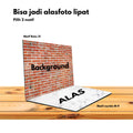 IMPODIO Tambahan Background custom untuk Box foto 100cmx100cm - tampak samping