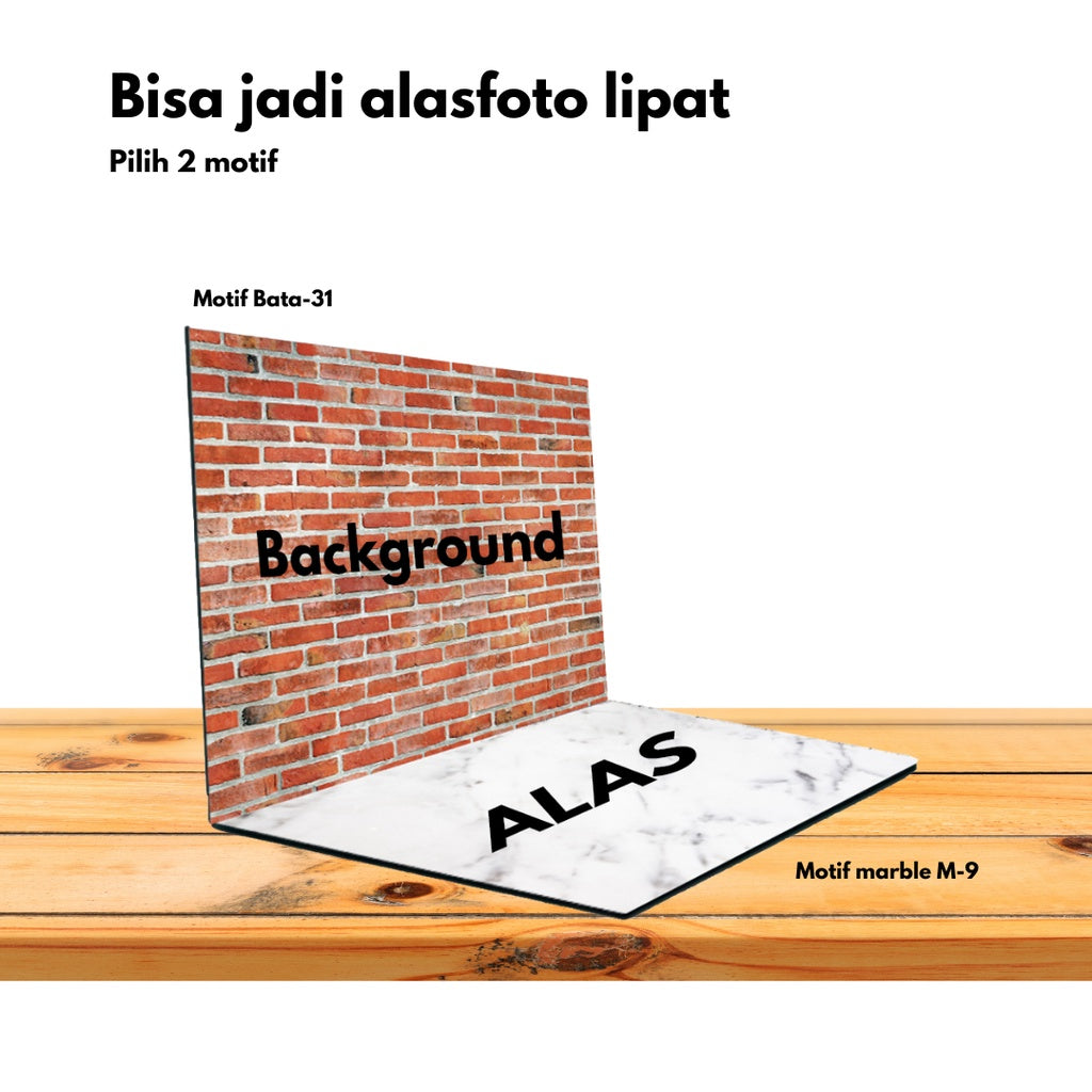 IMPODIO Tambahan Background custom untuk Box foto 100cmx100cm