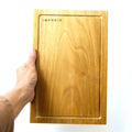 IMPODIO Talenan Kayu Jati 20x30 cm - Properti props foto makanan - tampak samping