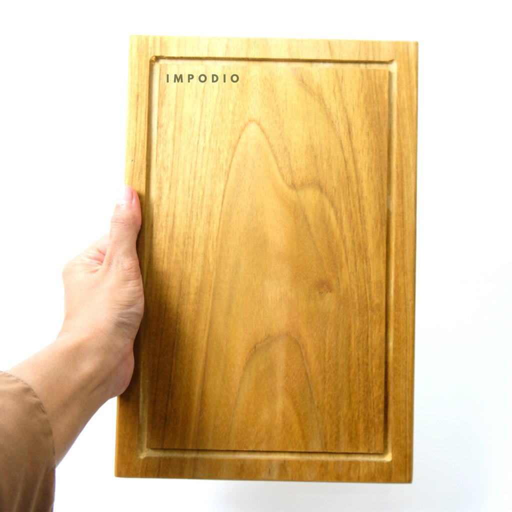IMPODIO Talenan Kayu Jati 20x30 cm - Properti props foto makanan