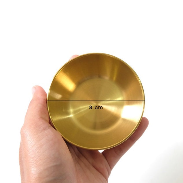 IMPODIO Mangkok dekorasi Gold 8 cm  / properti photo makanan foto props