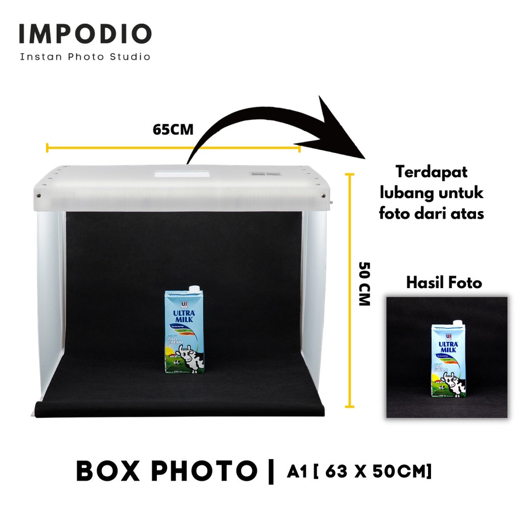 IMPODIO Box Studio Mini  ukuran A1 - Paket dengan alasfoto A1