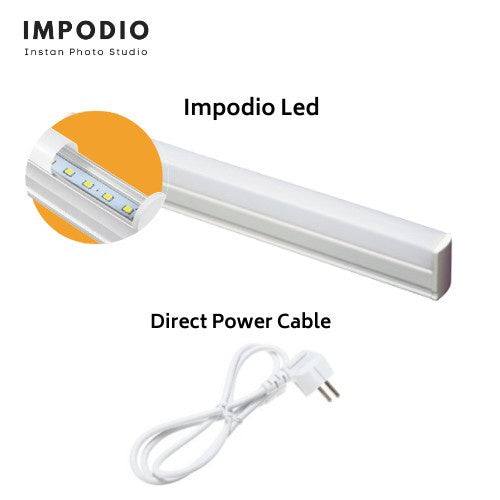 IMPODIO Cable direct power untuk Box Foto IMPODIO semua ukuran - tampak samping