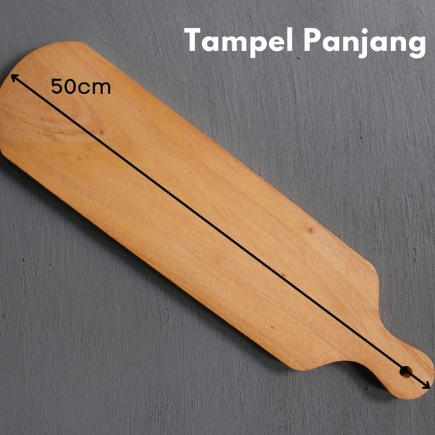 IMPODIO Tampel / Talenan Panjang kayu mahoni 50cm