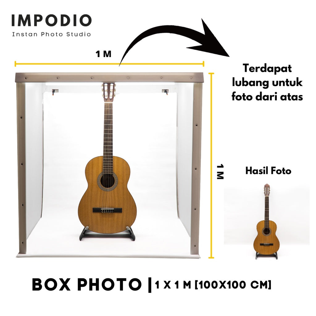 IMPODIO Box photo studio ukuran 1m x 1m