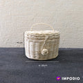 IMPODIO keranjang hampers bahan rotan diameter20cm tinggi 14cm besar - detail produk
