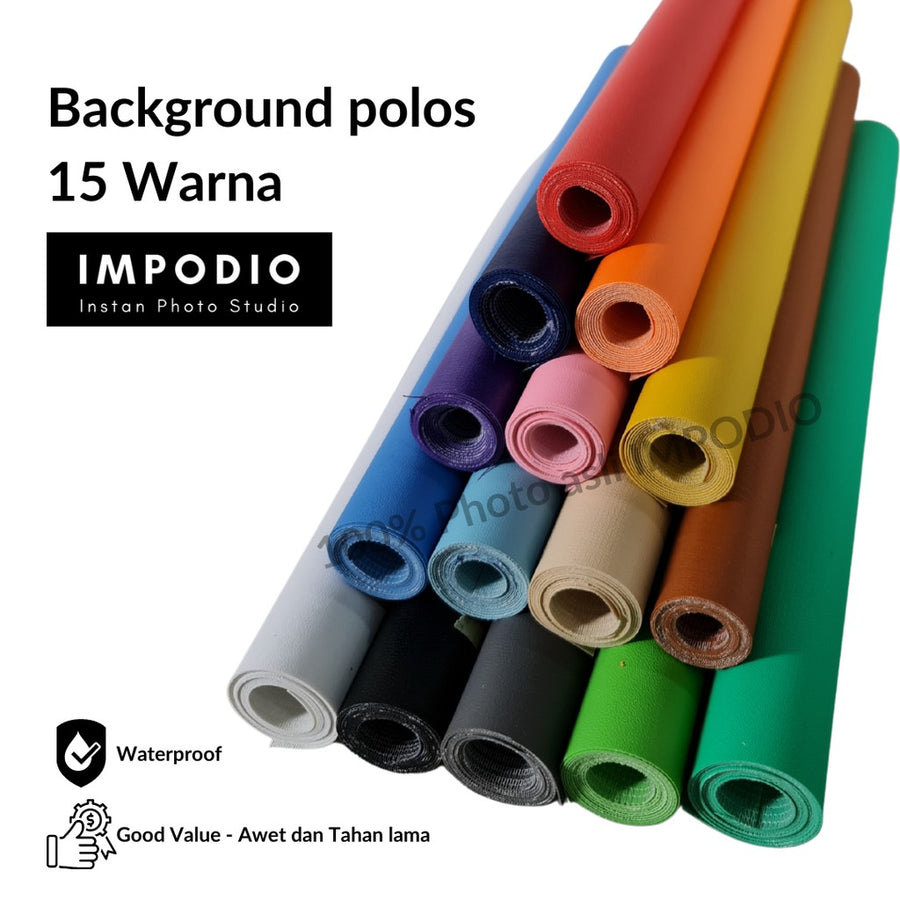 IMPODIO Background foto warna polos terbaik Ukuran 600 x 140 cm