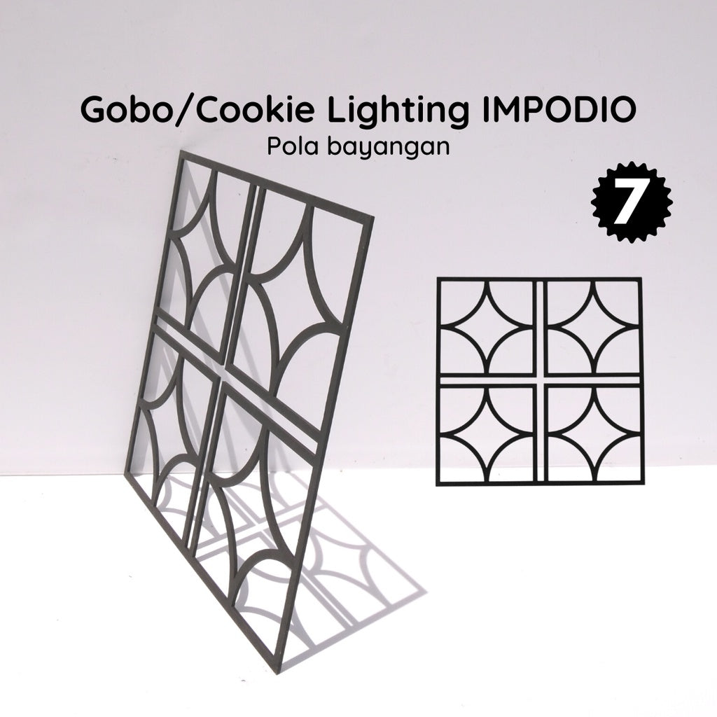 Gobo Black IMPODIO /pembentuk bayangan foto / cookie light photo props