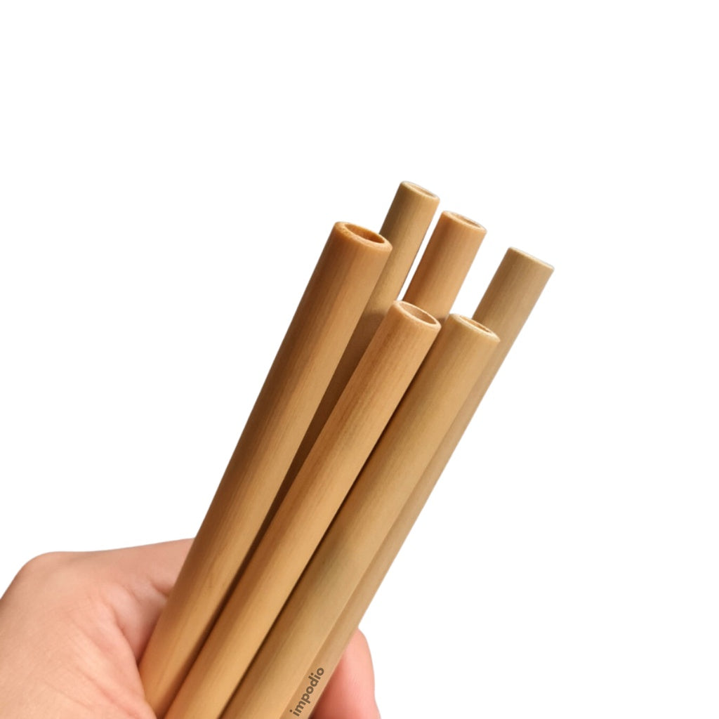 Sedotan bambu asli Go Green asli lokal handcrafted / bambo straw