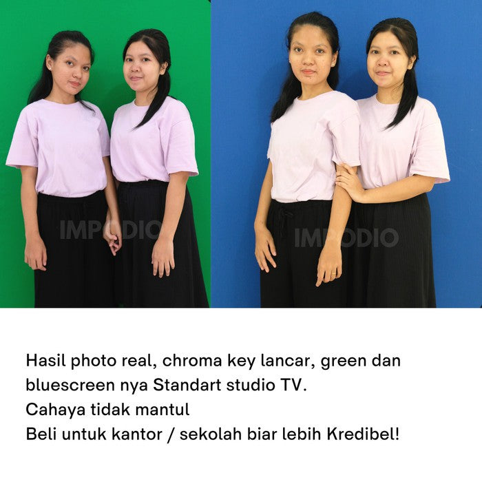 Instan backdrop 2in1 - Greenscreen dan bluescreen 100x150cm IMPODIO
