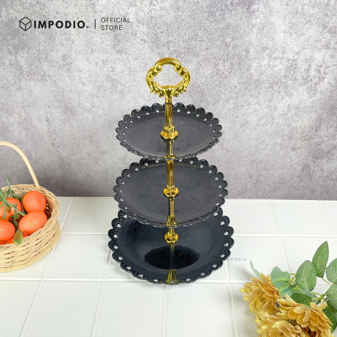 IMPODIO Standing cake plastik - properti foto kue - close up