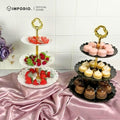 IMPODIO Standing cake plastik - properti foto kue - background putih