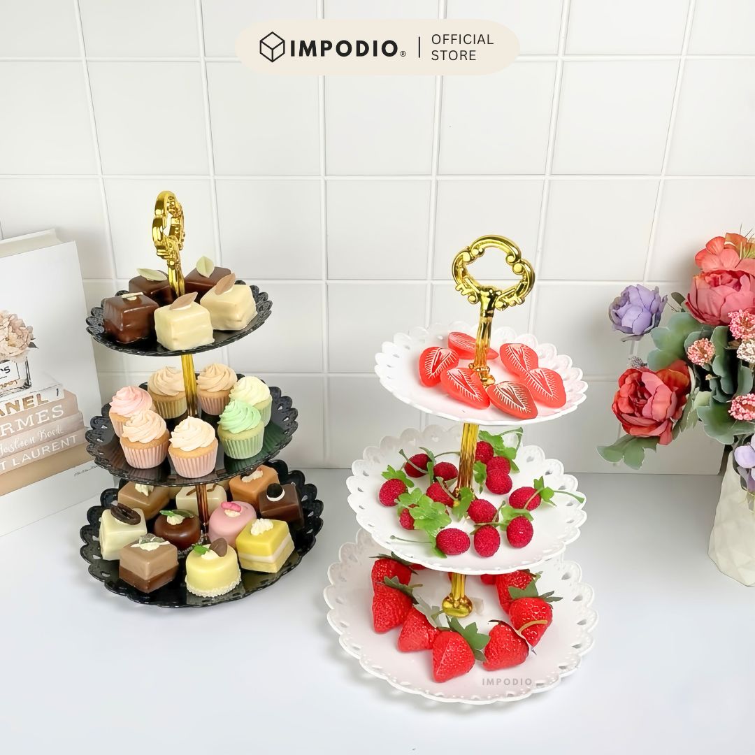 IMPODIO Standing cake plastik - properti foto kue