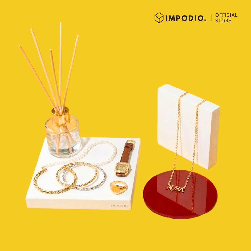 IMPODIO Podium Balok Kayu kotak - close up