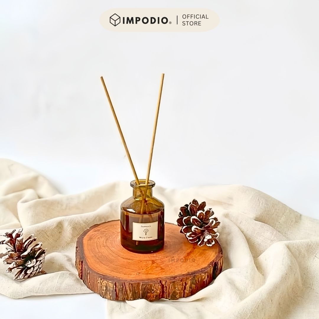 IMPODIO Wood Slice Kayu Natural 15-17cm  -  Props foto flaylayout tatakan rustic  aesthetic