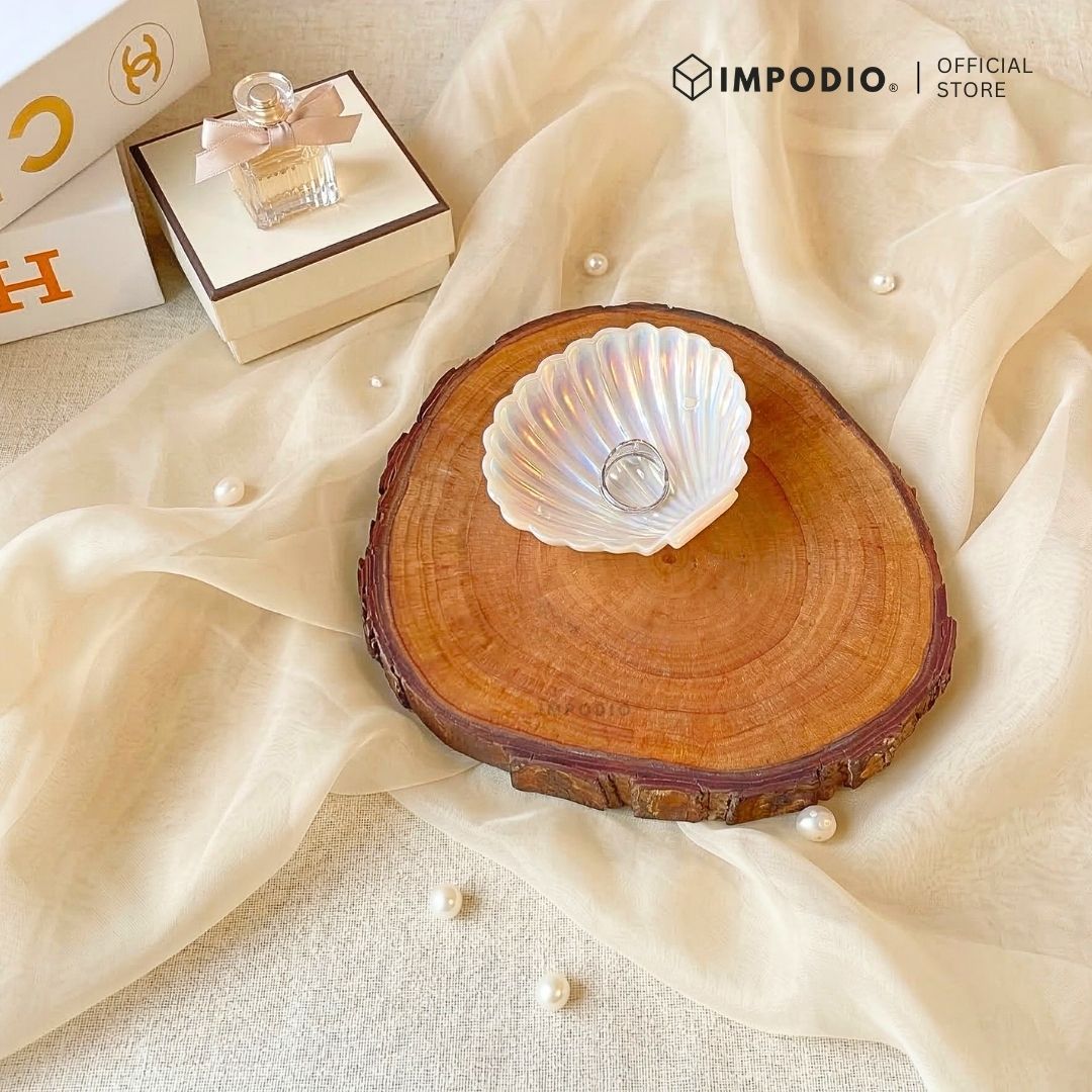 IMPODIO Wood Slice Kayu Natural 15-17cm  -  Props foto flaylayout tatakan rustic  aesthetic