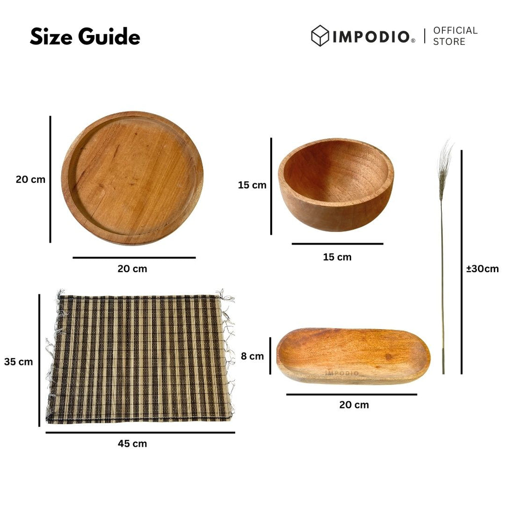 IMPODIO Paket untung props foto 3 – set aesthetic photo produk - tampak samping