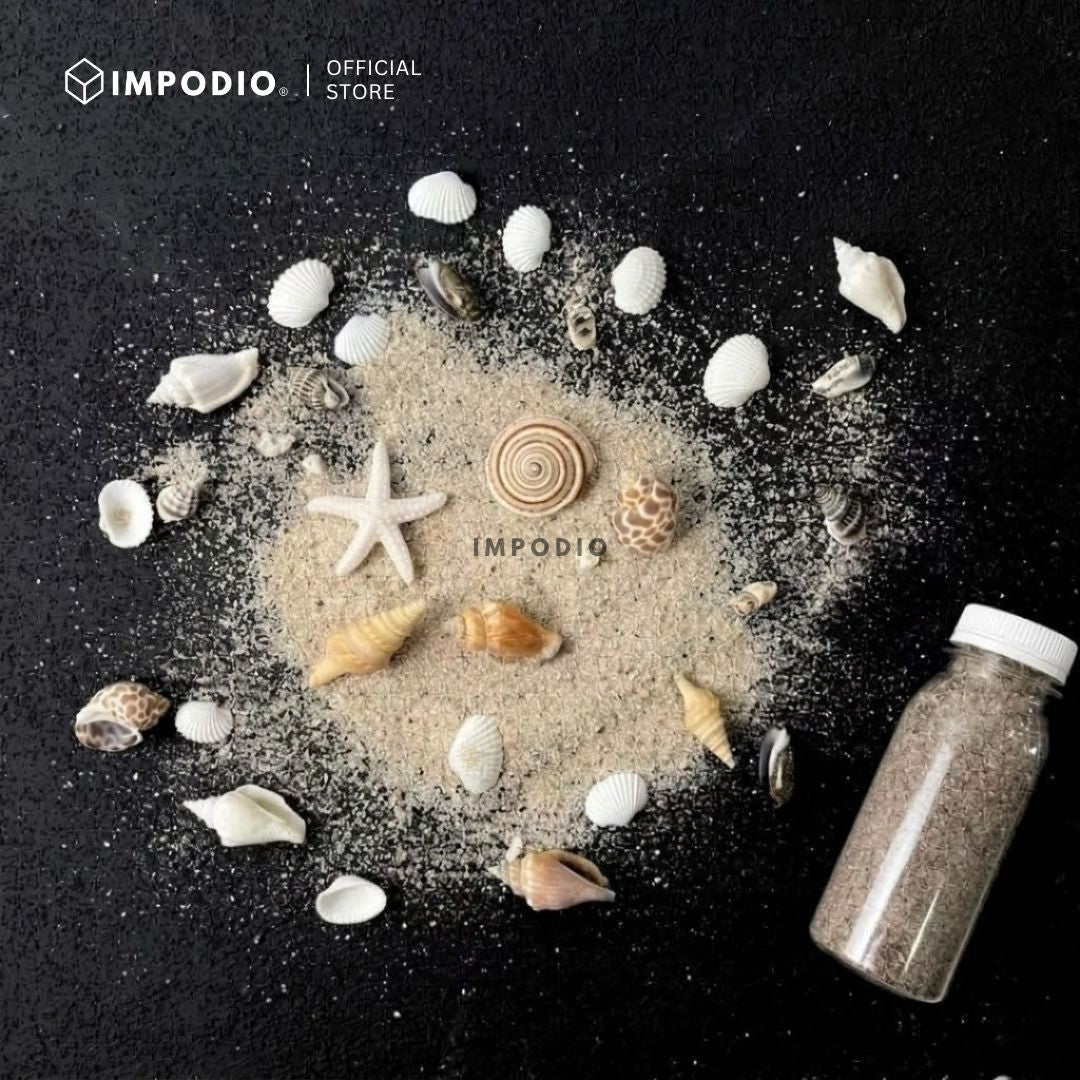 IMPODIO Mini kerang hias set – hiasan mahar – foto produk acc - background putih