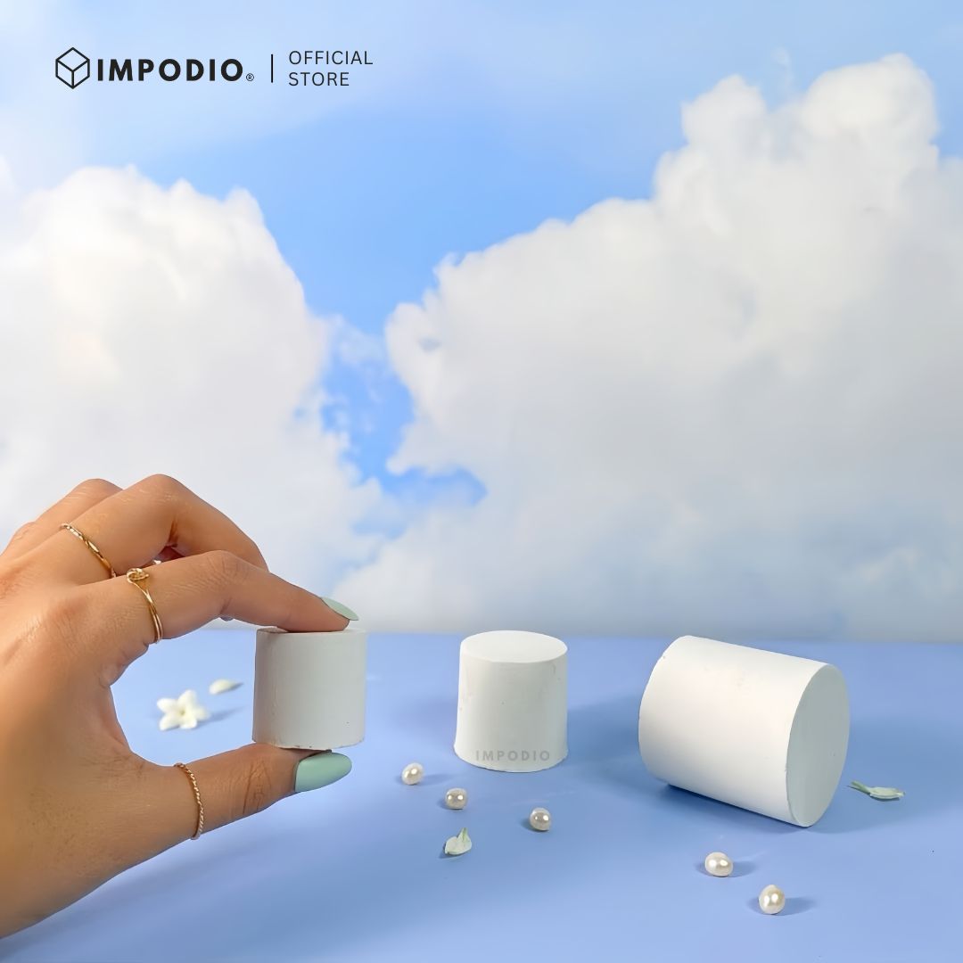 IMPODIO Coaster Mini Standing rounded 3pcs - dalam penggunaan