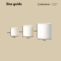 IMPODIO Coaster Mini Standing rounded 3pcs - tampak samping