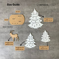 IMPODIO Ornamen rusa dan pohon natal - Props foto produk