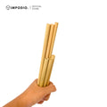 IMPODIO Sedotan Bambu Asli Go Green Lokal Handcrafted - Bambu asli awet ukuran 15cm 22cm