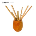 IMPODIO Sedotan Bambu Asli Go Green Lokal Handcrafted - Bambu asli awet ukuran 15cm 22cm