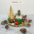 IMPODIO Bunga Pinus Christmas Edition / PInus putih / Pinus kering putih Props