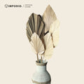 IMPODIO Gold Palm Leaf - Props Daun Kering Gold Properti Foto Aesthetic Rustic